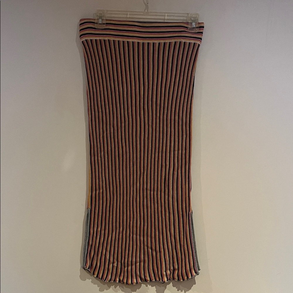 One Grey Day knit Striped Skirt
